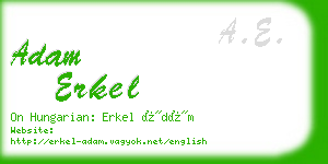 adam erkel business card